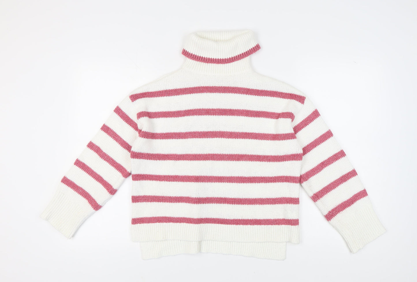 Womens UK Size 12 Crew Clothing Company White Pullover Jumper