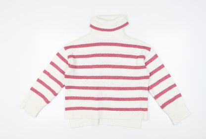 Womens UK Size 12 Crew Clothing Company White Pullover Jumper