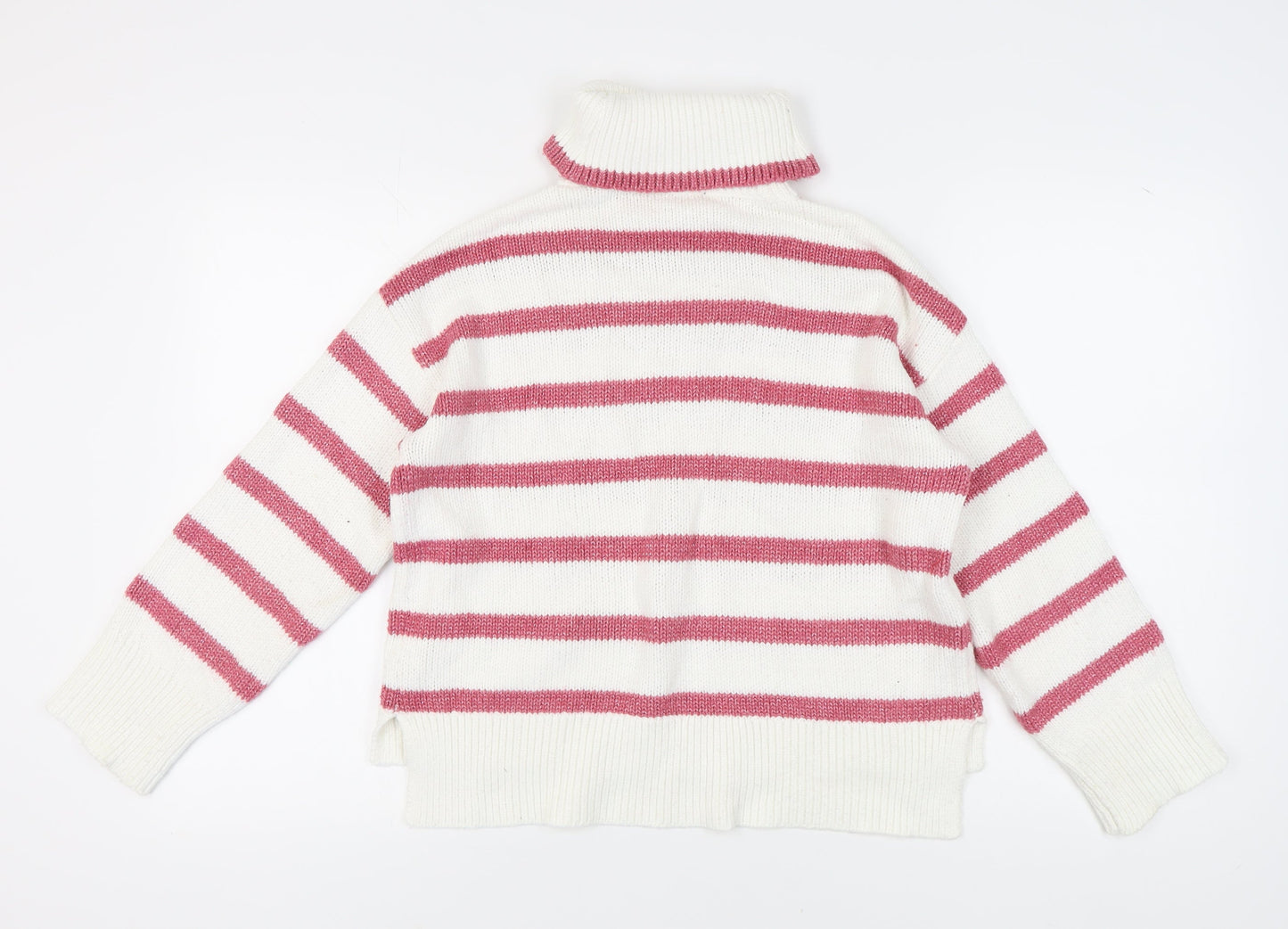 Womens UK Size 12 Crew Clothing Company White Pullover Jumper