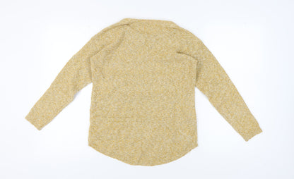 Womens UK Size 6 Fat Face Yellow Pullover Jumper