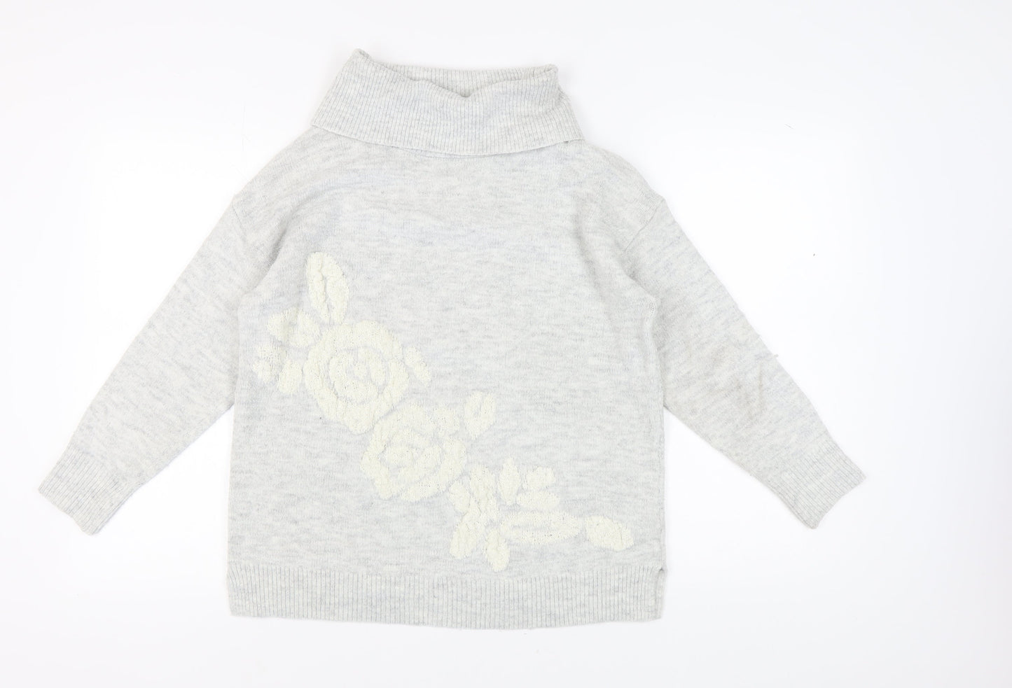 Womens UK Size 16 Cotton Traders Grey Pullover Jumper