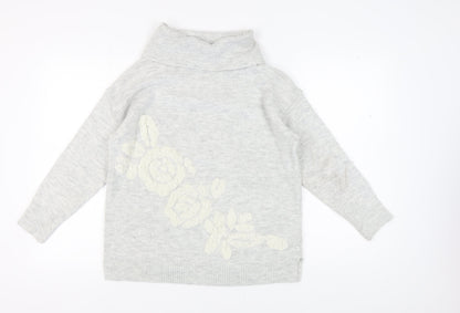 Womens UK Size 16 Cotton Traders Grey Pullover Jumper