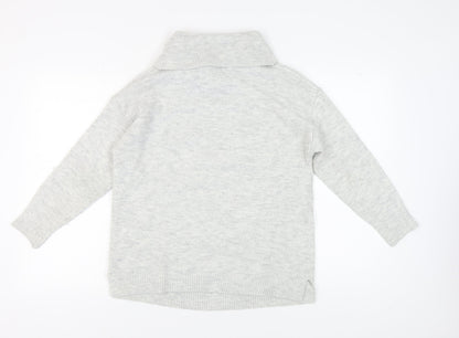 Womens UK Size 16 Cotton Traders Grey Pullover Jumper