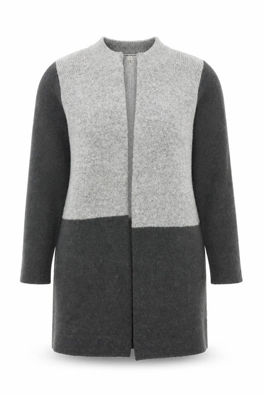 Womens UK Size 16 Cotton Traders Grey Cardigan Jumper