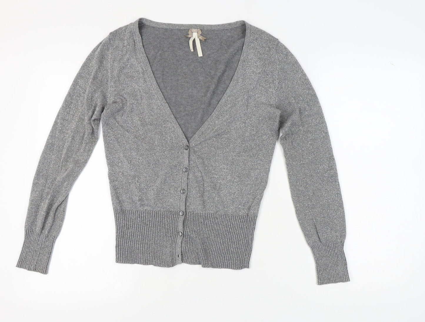 Womens UK Size 10 NEXT Grey Cardigan Jumper