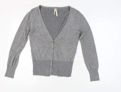 Womens UK Size 10 NEXT Grey Cardigan Jumper