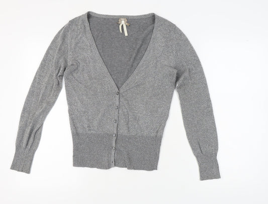 Womens UK Size 10 NEXT Grey Cardigan Jumper