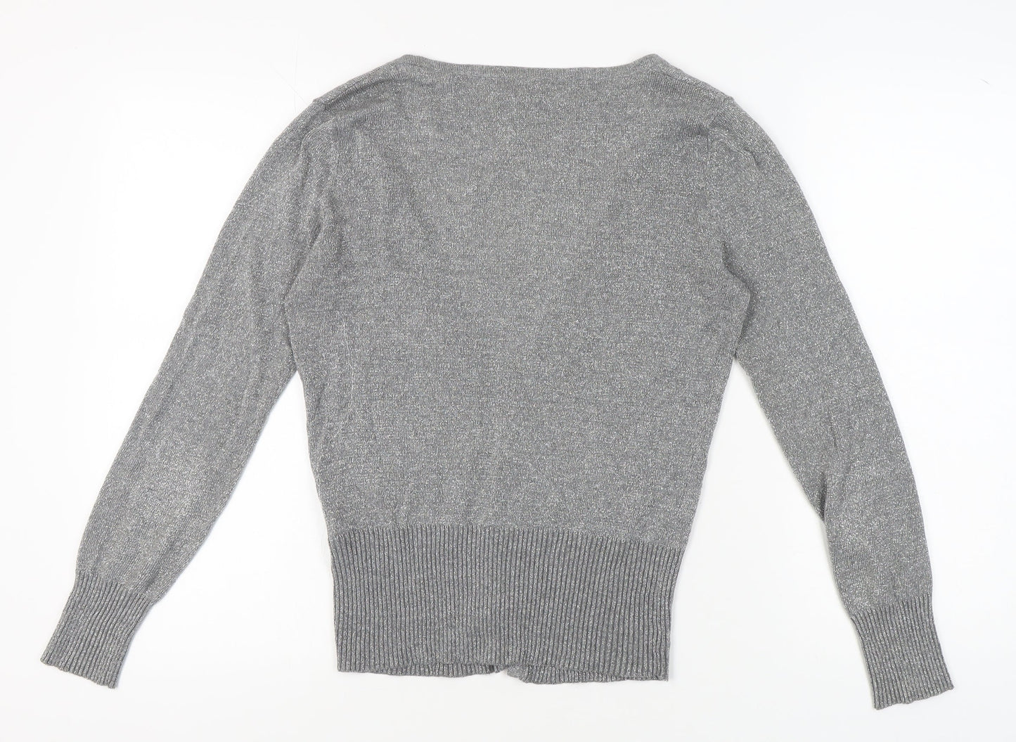 Womens UK Size 10 NEXT Grey Cardigan Jumper