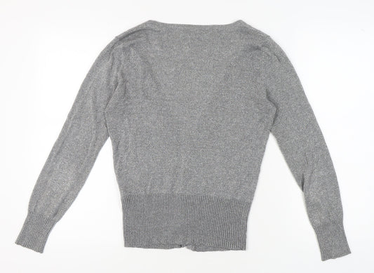 Womens UK Size 10 NEXT Grey Cardigan Jumper