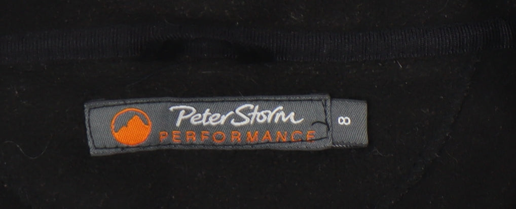 Womens UK Size 8 Peter Storm Black Anorak Coat