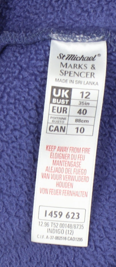 Womens UK Size 12 Marks and Spencer Blue Basic Jacket