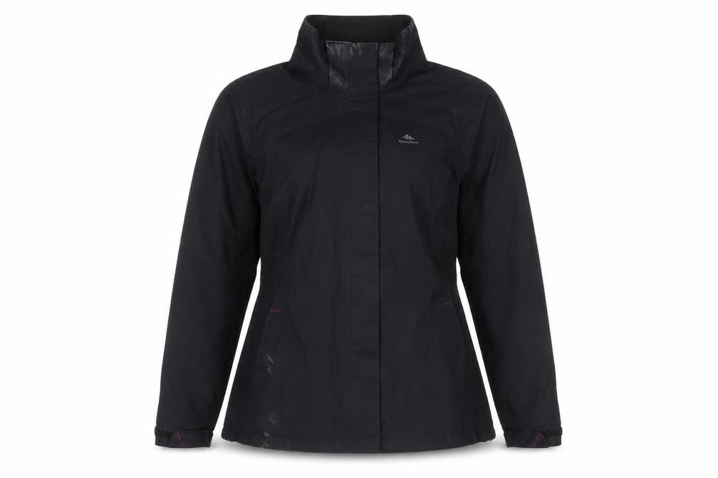 Womens UK Size 2XL DECATHLON Black Rain Coat