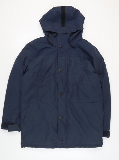 Mens UK Size L O'Neill Blue Parka Coat