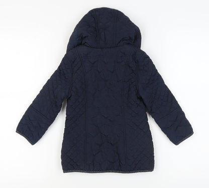 Junior J Girls Blue Quilted Jacket 4-5 Years