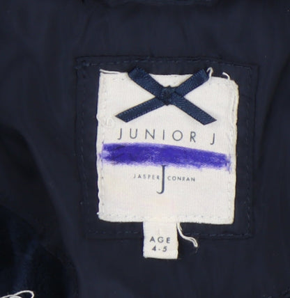 Junior J Girls Blue Quilted Jacket 4-5 Years