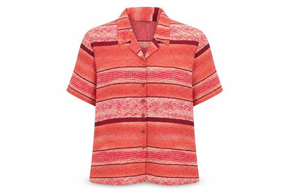 Womens UK Size 20 Bonmarché Red Basic Button-Up