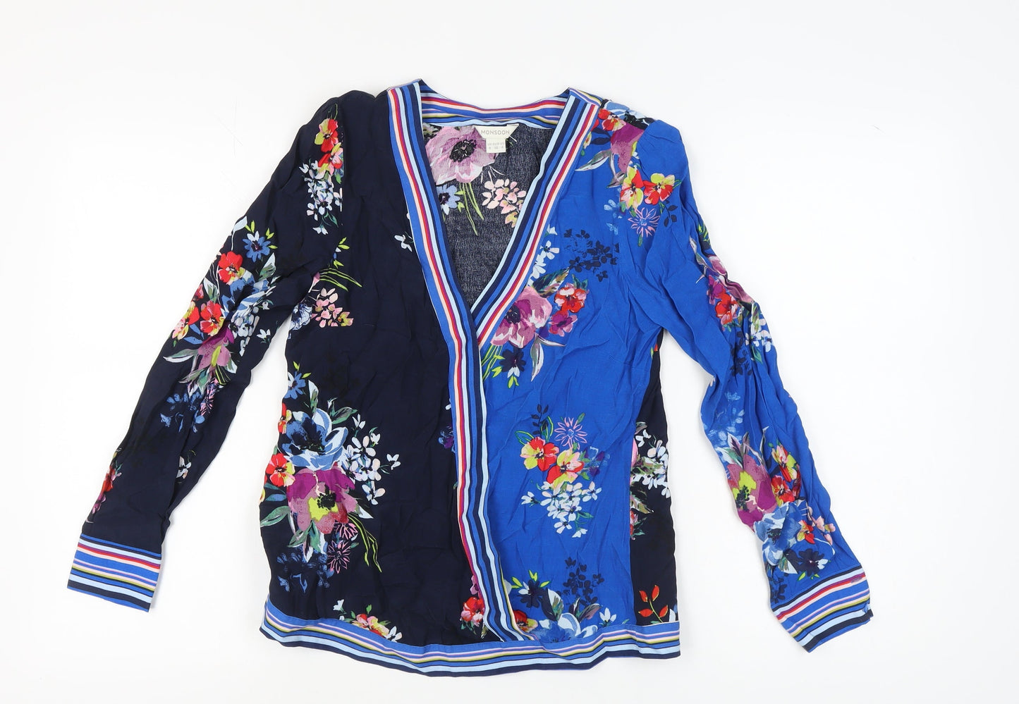 Womens UK Size 8 Monsoon Multicoloured Tunic Blouse