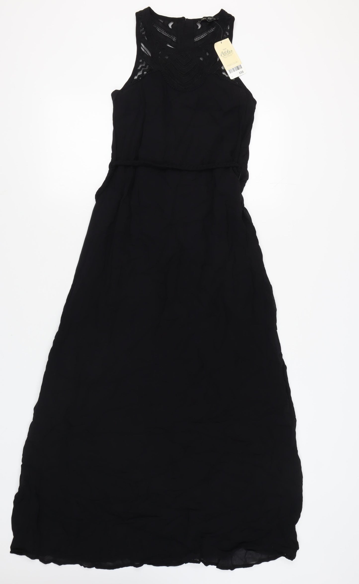 Next Women's Black Petite Sleeveless Dress Size 12