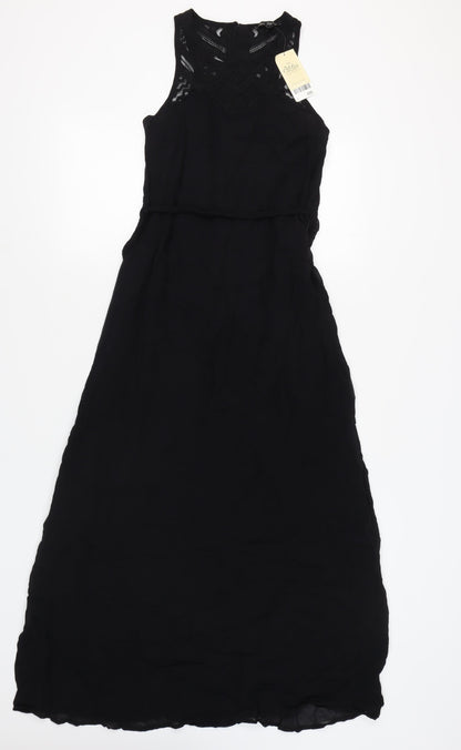 Next Women's Black Petite Sleeveless Dress Size 12