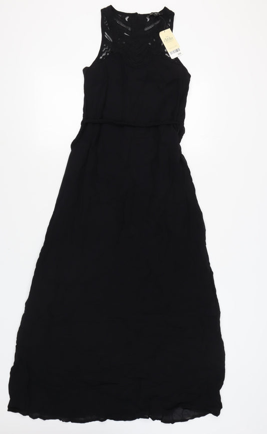 Next Women's Black Petite Sleeveless Dress Size 12