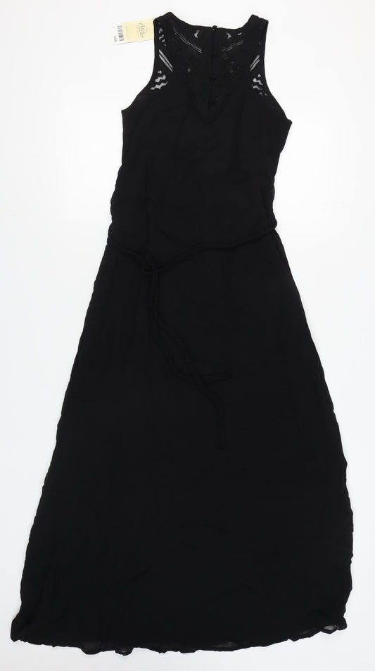 Next Women's Black Petite Sleeveless Dress Size 12