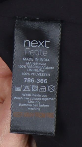 Next Women's Black Petite Sleeveless Dress Size 12