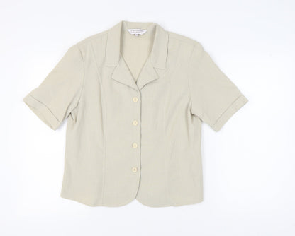 Country Collection Women’s Beige Blazer, Size 14, Classic