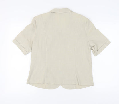 Country Collection Women’s Beige Blazer, Size 14, Classic