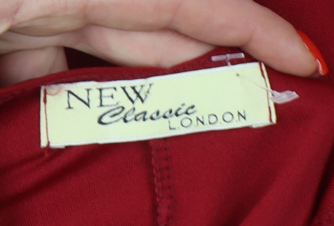 New Classic London Women's Red Midi Bodycon Dress S/M
