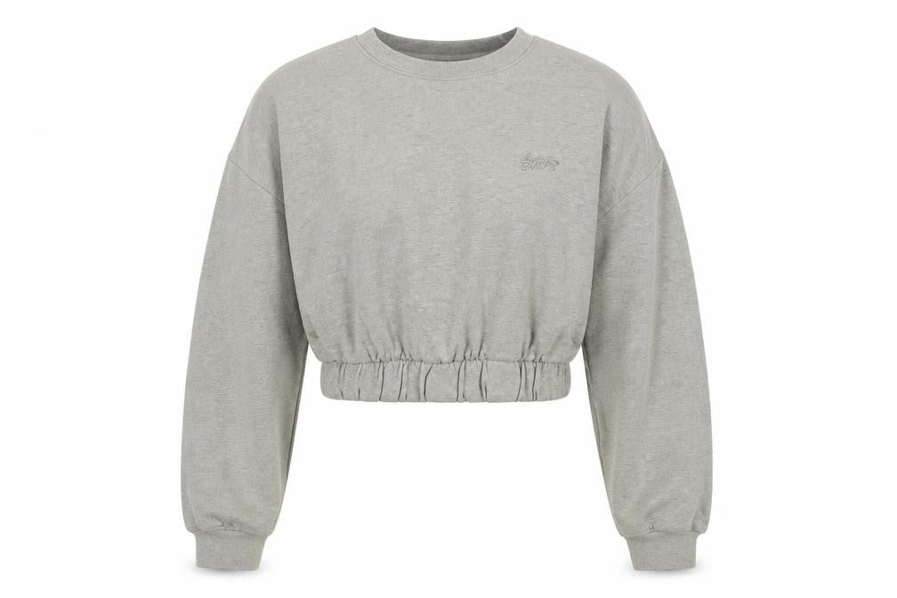 Womens UK Size L Pull & Bear Grey Pullover Sweatshirt