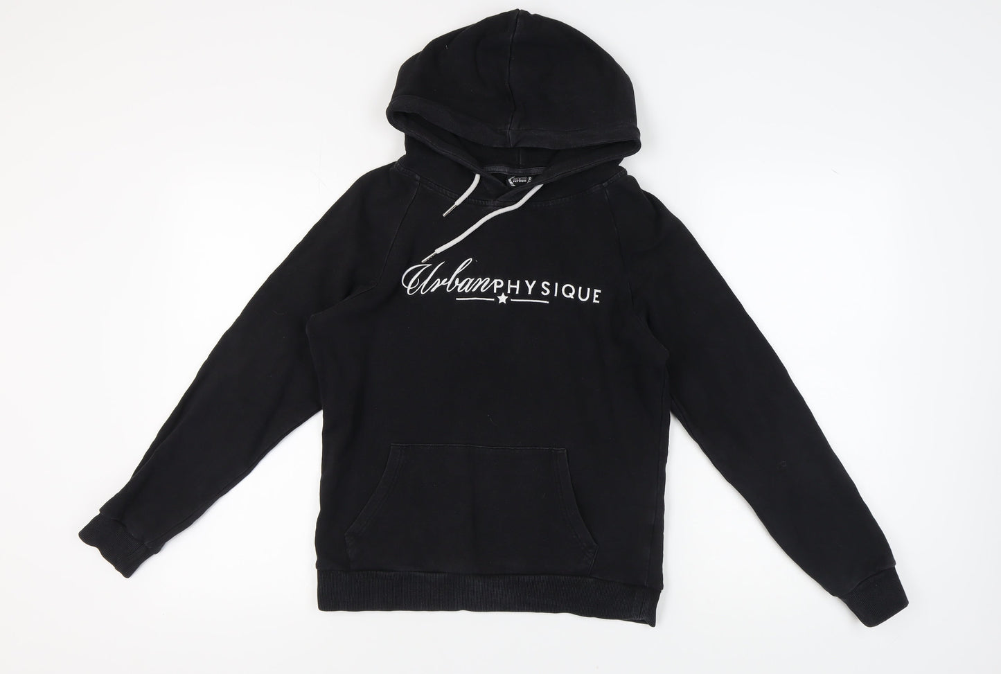 Urban Physique Men's Black Hoodie M Pullover Graphic Logo