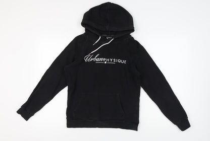 Urban Physique Men's Black Hoodie M Pullover Graphic Logo