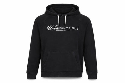 Urban Physique Men's Black Hoodie M Pullover Graphic Logo