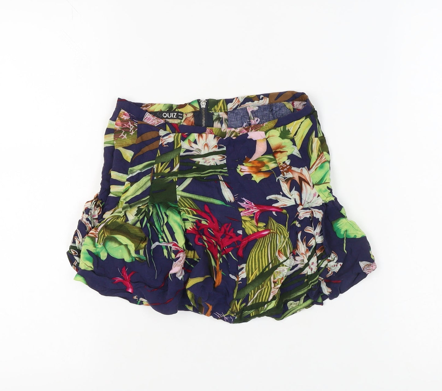 Quiz Women's Multicoloured Floral Shorts, Size 8