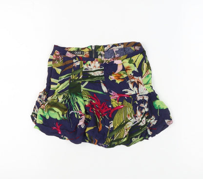 Quiz Women's Multicoloured Floral Shorts, Size 8