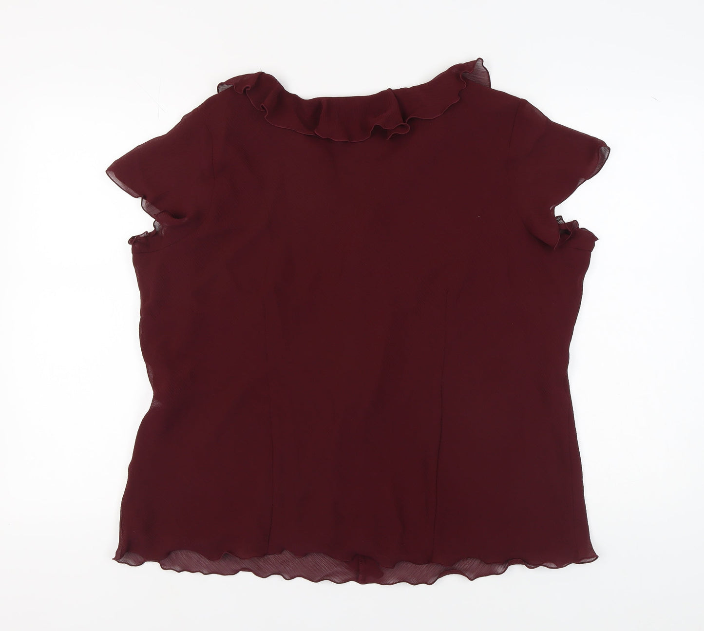 Womens UK Size 22 Bonmarché Red Basic Blouse
