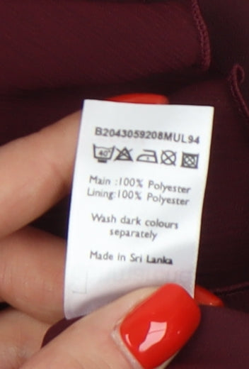 Womens UK Size 22 Bonmarché Red Basic Blouse