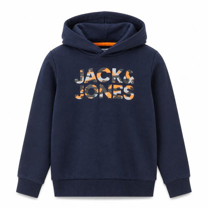 Jack & Jones Boys Blue Pullover Hoodie, 10 Years