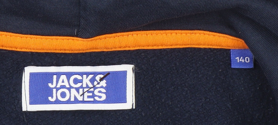 Jack & Jones Boys Blue Pullover Hoodie, 10 Years