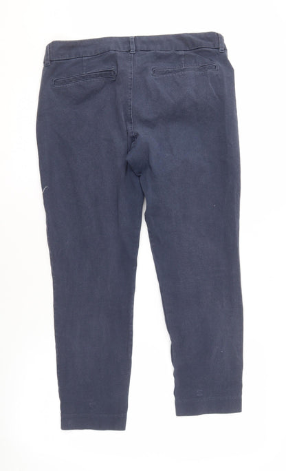 Old Navy Women's Blue Cropped Trousers Size 12