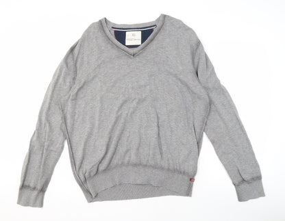 Banana Republic Men's Grey XL V-Neck Pullover Jumper