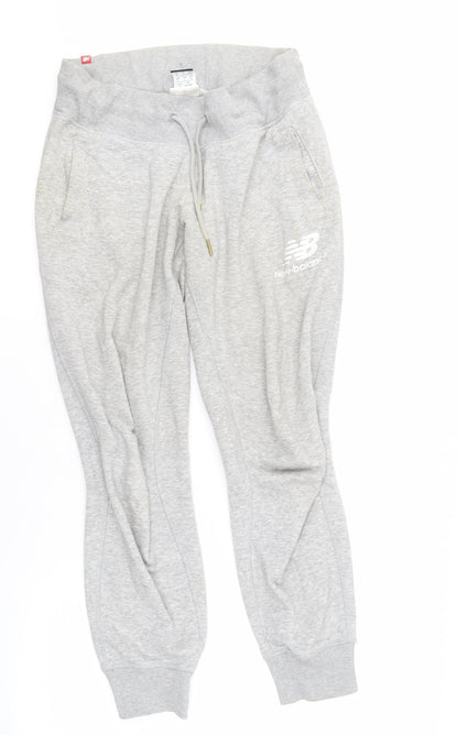 Womens UK Size S New Balance Regular Fit Jogger Grey Trousers