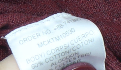 McKenzie Red V-Neck Pullover Jumper Men L