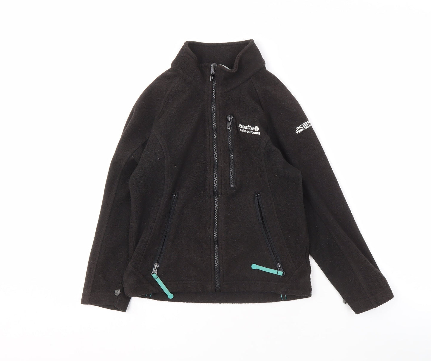 Regatta Boys Black 7 Years Basic Fleece Jacket