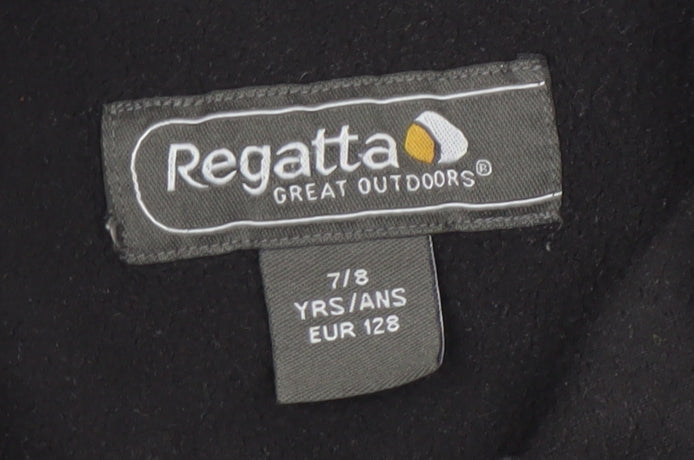 Regatta Boys Black 7 Years Basic Fleece Jacket