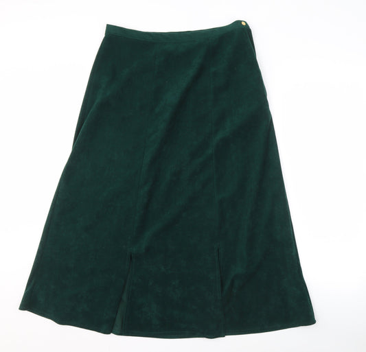 Berkertex Women's Green A-Line Midi Skirt 14