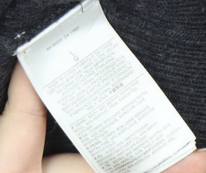 Banana Republic Men's Black Wool Pullover Jumper - L