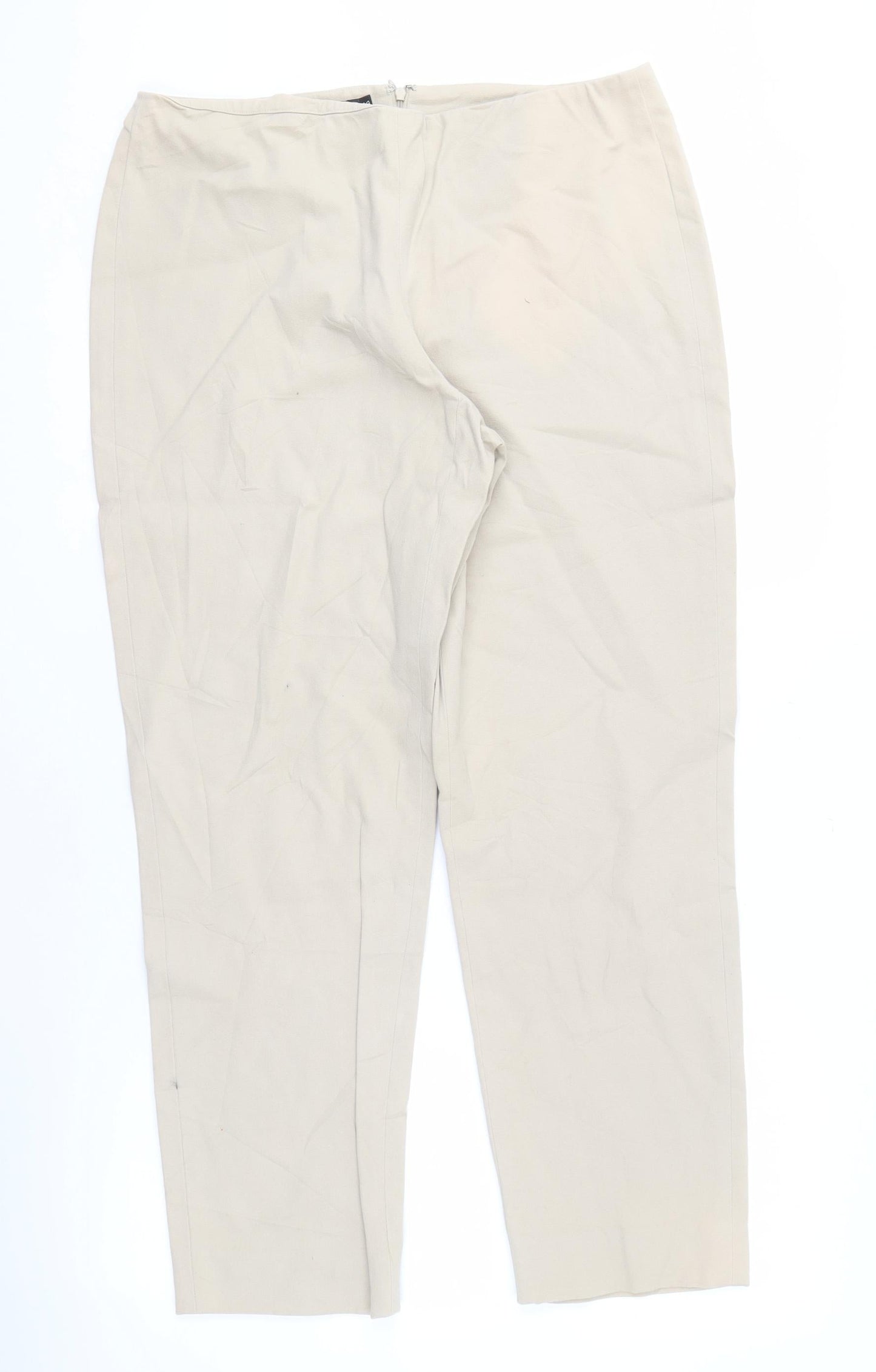 Womens UK Size 14 DKNY Regular Fit  Beige Trousers