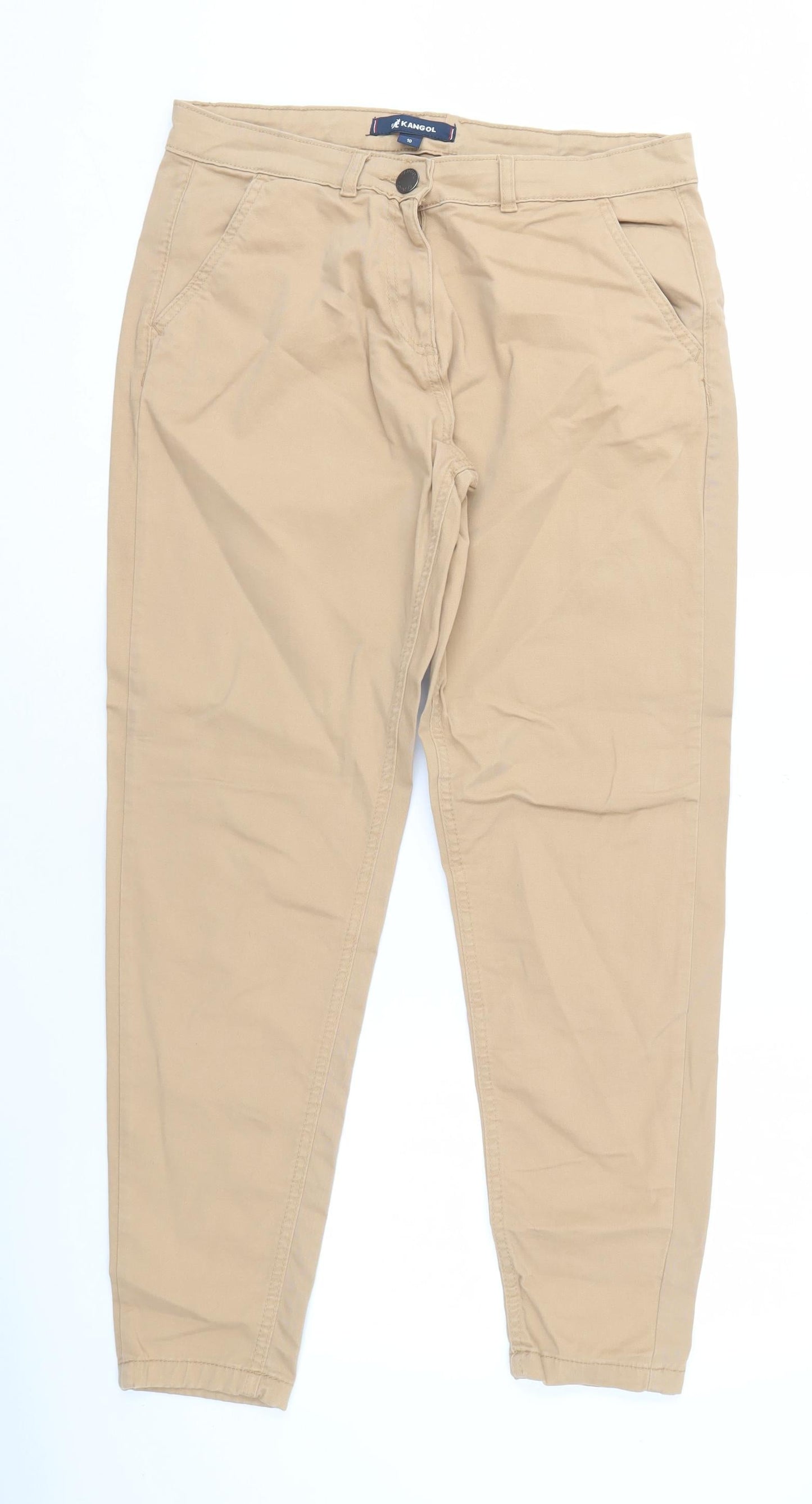 Kangol Mens Beige Chino Trousers Size 10 Regular