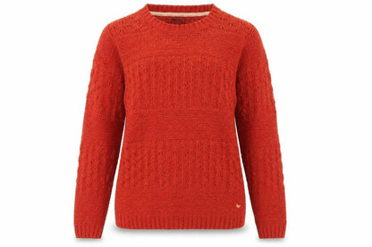 Womens UK Size S Country Rose Red Pullover Jumper